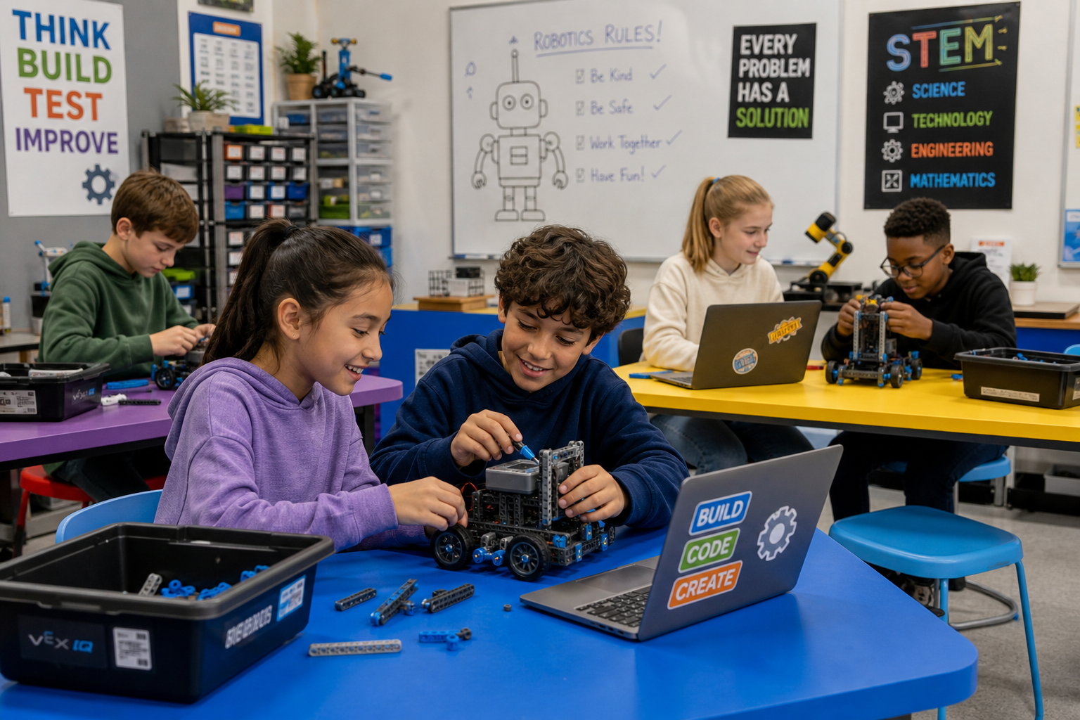 STEM class in session